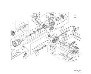 Photo1: [SHIMANO] Genuine Spare Parts for 23 STRADIC 3000MHG Product Code: 045874 **Back-order (Shipping in 3-4 weeks after receiving order)