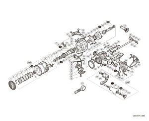 Photo1: [SHIMANO] Genuine Spare Parts for 17 SEPHIA Ci4+ C3000SHG Product Code: 037138 **Back-order (Shipping in 3-4 weeks after receiving order)