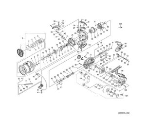 Photo1: [SHIMANO] Genuine Spare Parts for 23 STRADIC C5000XG Product Code: 045911 **Back-order (Shipping in 3-4 weeks after receiving order)