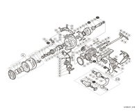 [SHIMANO] Genuine Spare Parts for 16 STRADIC CI4+ 2500HGS Product Code: 034915 **Back-order (Shipping in 3-4 weeks after receiving order)