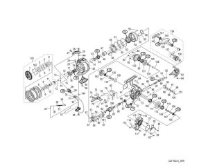 Photo1: [SHIMANO] Genuine Spare Parts for 21 BB-X TECHNIUM 2500DXG SUT R Product Code: 043528 **Back-order (Shipping in 3-4 weeks after receiving order)