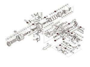 Photo1: [SHIMANO] Genuine Spare Parts for 15 BB-X TECHNIUM C4000DTYPE-G Product Code: 034298 **Back-order (Shipping in 3-4 weeks after receiving order)