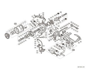 Photo1: [SHIMANO] Genuine Spare Parts for 19 STRADIC 2500SHG Product Code: 040176 **Back-order (Shipping in 3-4 weeks after receiving order)