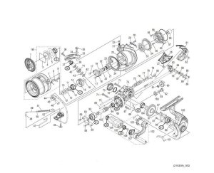 Photo1: [SHIMANO] Genuine Spare Parts for 21 COMPLEX XR C2000 F4 HG Product Code: 043467 **Back-order (Shipping in 3-4 weeks after receiving order)