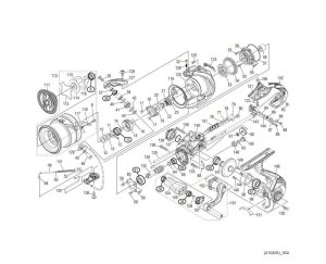 Photo1: [SHIMANO] Genuine Spare Parts for 21 COMPLEX XR 2500 F6 HG Product Code: 043474 **Back-order (Shipping in 3-4 weeks after receiving order)