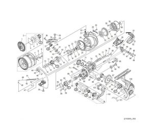 Photo1: [SHIMANO] Genuine Spare Parts for 21 COMPLEX XR C2000 F4 Product Code: 043450 **Back-order (Shipping in 3-4 weeks after receiving order)