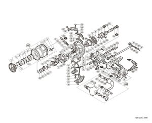 Photo1: [SHIMANO] Genuine Spare Parts for 19 STRADIC C5000XG Product Code: 040251 **Back-order (Shipping in 3-4 weeks after receiving order)