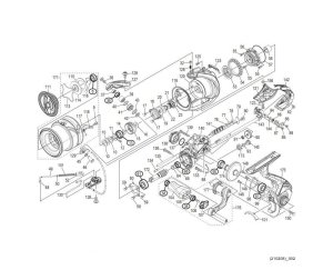 Photo1: [SHIMANO] Genuine Spare Parts for 21 COMPLEX XR 2500F6 HG Product Code: 043481 **Back-order (Shipping in 3-4 weeks after receiving order)