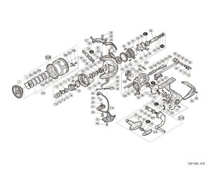 Photo1: [SHIMANO] Genuine Spare Parts for 19 STRADIC C3000 Product Code: 040183 **Back-order (Shipping in 3-4 weeks after receiving order)