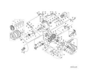 Photo1: [SHIMANO] Genuine Spare Parts for 21 SPHEROS SW 5000HG  Product Code: 043610 **Back-order (Shipping in 3-4 weeks after receiving order)