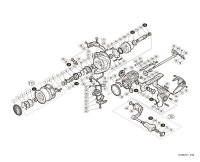 [SHIMANO] Genuine Spare Parts for 17 COMPLEX CI4+ C2500SF4HG  Product Code: 037084 **Back-order (Shipping in 3-4 weeks after receiving order)