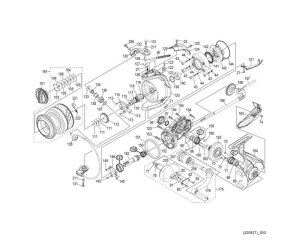 Photo1: [SHIMANO] Genuine Spare Parts for 21 SPHEROS SW 8000PG  Product Code: 043641 **Back-order (Shipping in 3-4 weeks after receiving order)