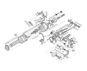 Photo1: [SHIMANO] Genuine Spare Parts for 19 SPHEROS SW 4000XG  Product Code: 041357 **Back-order (Shipping in 3-4 weeks after receiving order)