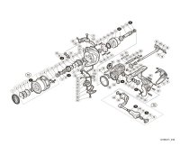 [SHIMANO] Genuine Spare Parts for 17 COMPLEX CI4+ C2500SF4 Product Code: 037077 **Back-order (Shipping in 3-4 weeks after receiving order)