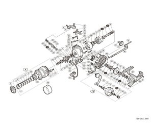 Photo1: [SHIMANO] Genuine Spare Parts for 20 STRADIC SW 5000PG Product Code: 042439 **Back-order (Shipping in 3-4 weeks after receiving order)