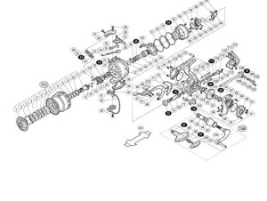 Photo1: [SHIMANO] Genuine Spare Parts for 16 EXSENCE LB C3000MPG Product Code: 036360 **Back-order (Shipping in 3-4 weeks after receiving order)