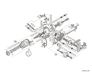 Photo1: [SHIMANO] Genuine Spare Parts for 20 STRADIC SW 6000PG Product Code: 042453 **Back-order (Shipping in 3-4 weeks after receiving order)