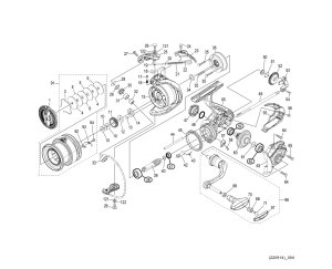 Photo1: [SHIMANO] Genuine Spare Parts for 22 SAHARA C3000 Product Code: 044556 **Back-order (Shipping in 3-4 weeks after receiving order)