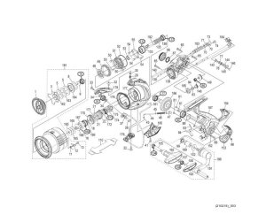 Photo1: [SHIMANO] Genuine Spare Parts for 21 EXSENCE 4000MXG Product Code: 043443 **Back-order (Shipping in 3-4 weeks after receiving order)