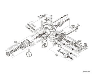 Photo1: [SHIMANO] Genuine Spare Parts for 20 STRADIC SW 6000HG Product Code: 042460 **Back-order (Shipping in 3-4 weeks after receiving order)