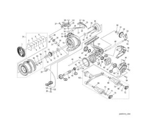 Photo1: [SHIMANO] Genuine Spare Parts for 22 SAHARA C3000DH Product Code: 044563 **Back-order (Shipping in 3-4 weeks after receiving order)