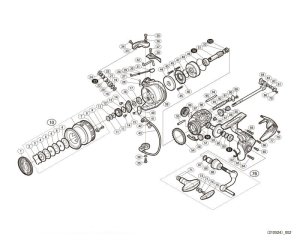 Photo1: [SHIMANO] Genuine Spare Parts for 20 EXSENCE BB C3000MHG Product Code: 041975 **Back-order (Shipping in 3-4 weeks after receiving order)