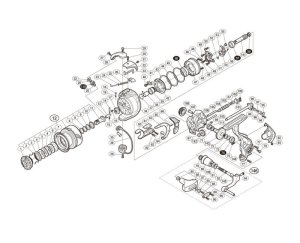 Photo1: [SHIMANO] Genuine Spare Parts for 16 BB-X Larissa C3000DHG Product Code: 036087 **Back-order (Shipping in 3-4 weeks after receiving order)