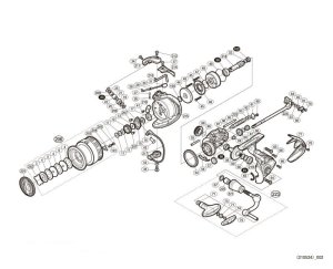 Photo1: [SHIMANO] Genuine Spare Parts for 20 EXSENCE BB 4000MHG Product Code: 041999 **Back-order (Shipping in 3-4 weeks after receiving order)