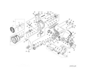 Photo1: [SHIMANO] Genuine Spare Parts for 22 SAHARA 500 Product Code: 044495 **Back-order (Shipping in 3-4 weeks after receiving order)