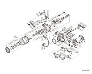 Photo1: [SHIMANO] Genuine Spare Parts for 20 EXSENCE BB 3000MHG Product Code: 041982 **Back-order (Shipping in 3-4 weeks after receiving order)