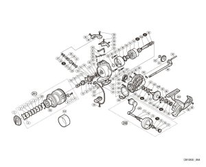 Photo1: [SHIMANO] Genuine Spare Parts for 20 STRADIC SW 5000XG Product Code: 042446 **Back-order (Shipping in 3-4 weeks after receiving order)