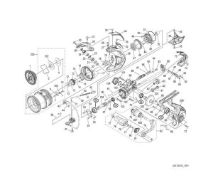 Photo1: [SHIMANO] Genuine Spare Parts for 21 ULTEGRA 2500SHG Product Code: 043313 **Back-order (Shipping in 3-4 weeks after receiving order)