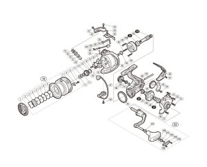 Photo1: [SHIMANO] Genuine Spare Parts for 17 SAHARA 4000 Product Code: 036315 **Back-order (Shipping in 3-4 weeks after receiving order)