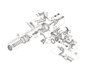 Photo1: [SHIMANO] Genuine Spare Parts for 17 SAHARA 2500 Product Code: 036261 **Back-order (Shipping in 3-4 weeks after receiving order)