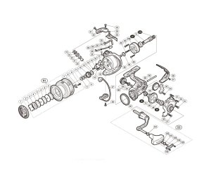 Photo1: [SHIMANO] Genuine Spare Parts for 17 SAHARA C5000XG Product Code: 036339 **Back-order (Shipping in 3-4 weeks after receiving order)