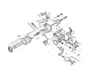 Photo1: [SHIMANO] Genuine Spare Parts for 17 SAHARA C3000 Product Code: 036285 **Back-order (Shipping in 3-4 weeks after receiving order)