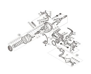 Photo1: [SHIMANO] Genuine Spare Parts for 17 SAHARA 4000XG Product Code: 036322 **Back-order (Shipping in 3-4 weeks after receiving order)