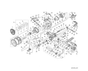 Photo1: [SHIMANO] Genuine Spare Parts for 21 ULTEGRA 2500 Product Code: 043306 **Back-order (Shipping in 3-4 weeks after receiving order)