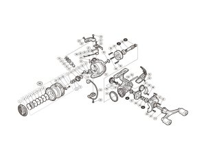 Photo1: [SHIMANO] Genuine Spare Parts for 17 SAHARA C3000DH Product Code: 036308 **Back-order (Shipping in 3-4 weeks after receiving order)