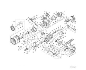 Photo1: [SHIMANO] Genuine Spare Parts for 21 ULTEGRA C2000SHG Product Code: 043290 **Back-order (Shipping in 3-4 weeks after receiving order)