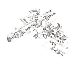 Photo1: [SHIMANO] Genuine Spare Parts for 17 SAHARA 2500HGS Product Code: 036278 **Back-order (Shipping in 3-4 weeks after receiving order)