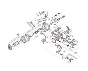 Photo1: [SHIMANO] Genuine Spare Parts for 17 SAHARA C3000HG Product Code: 036292 **Back-order (Shipping in 3-4 weeks after receiving order)