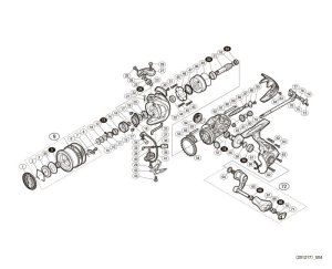 Photo1: [SHIMANO] Genuine Spare Parts for 17 Soare CI4+ C2000SSPG Product Code: 037169 **Back-order (Shipping in 3-4 weeks after receiving order)