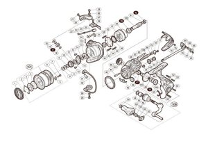 Photo1: [SHIMANO] Genuine Spare Parts for 18 Soare C2000SSHG Product Code: 039385 **Back-order (Shipping in 3-4 weeks after receiving order)