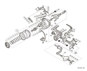 Photo1: [SHIMANO] Genuine Spare Parts for 17-18 SEDONA 4000XG Product Code: 036889 **Back-order (Shipping in 3-4 weeks after receiving order)