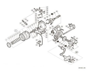 Photo1: [SHIMANO] Genuine Spare Parts for 17-18 SEDONA 6000 Product Code: 037732 **Back-order (Shipping in 3-4 weeks after receiving order)