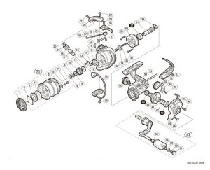 Photo1: [SHIMANO] Genuine Spare Parts for 17-18 SEDONA C2000HGS Product Code: 036797 **Back-order (Shipping in 3-4 weeks after receiving order)