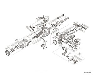 Photo1: [SHIMANO] Genuine Spare Parts for 17 ULTEGRA 4000XG Product Code: 036490 **Back-order (Shipping in 3-4 weeks after receiving order)