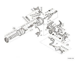 Photo1: [SHIMANO] Genuine Spare Parts for 17-18 SEDONA C3000HG Product Code: 036858 **Back-order (Shipping in 3-4 weeks after receiving order)