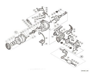 Photo1: [SHIMANO] Genuine Spare Parts for 17-18 SEDONA 2500HG Product Code: 036827 **Back-order (Shipping in 3-4 weeks after receiving order)